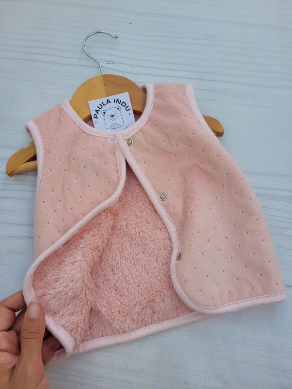 Producto - CHALECO CORDERITO ROSA - transferencia 10.965