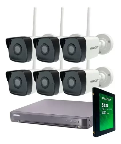 Producto - Kit Seguridad Hikvision Dvr 8 + 6 Camaras Wifi 2mp + Disco