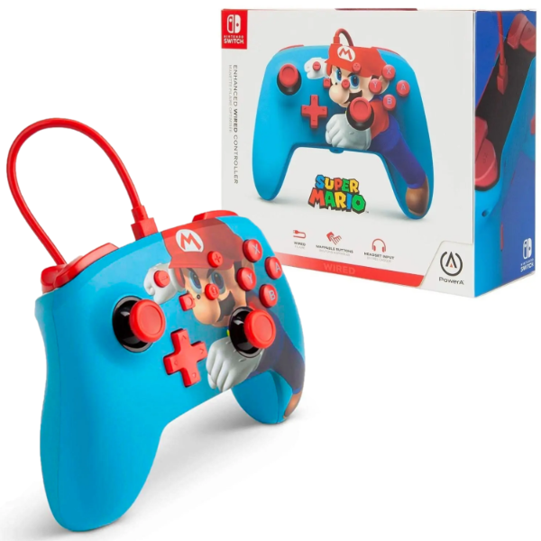Producto - Nintendo Switch PowerA Joystick Mario Punch con Cable