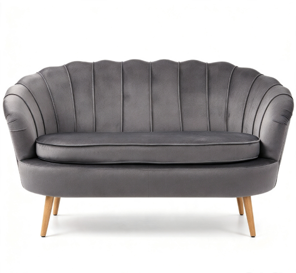 Producto - Sofá Pétalo 2 Cuerpos Premium 150 cm - Diseño Vainilla/Canelón - 1