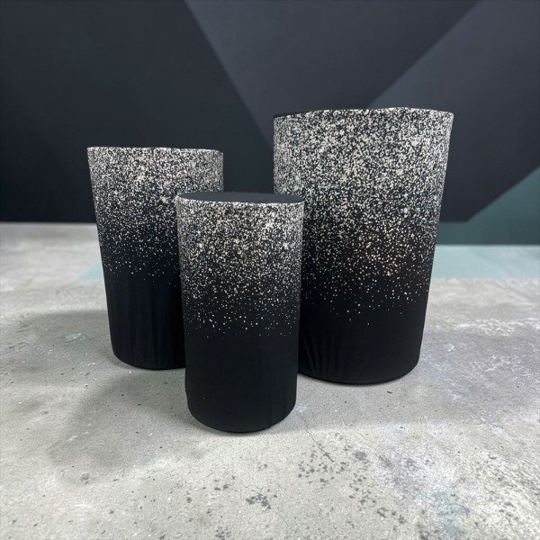 Producto - FUNDAS GLITTER NEGRA Y BLANCA