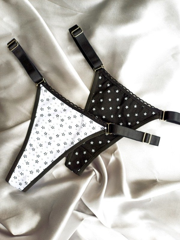 Producto - PACK BLANCO Y NEGRO ESTRELLAS