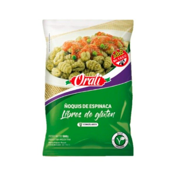 Producto - Ñoquis de ESPINACA 500GR ORALI