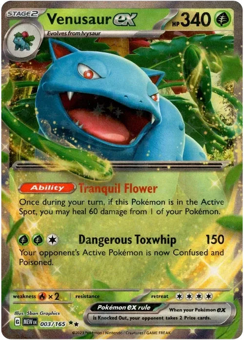 Producto - Venusaur ex - 003/165 - Scarlet and Violet 151