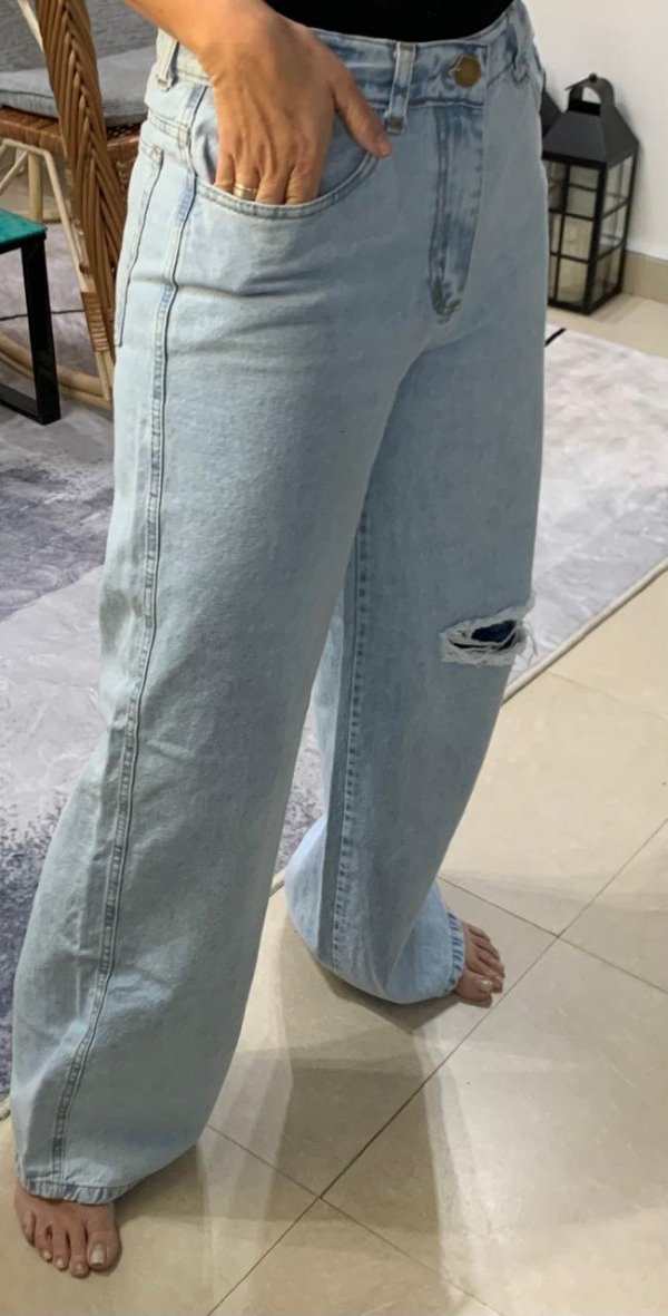 Producto - Jean wide leg con rotura - 2