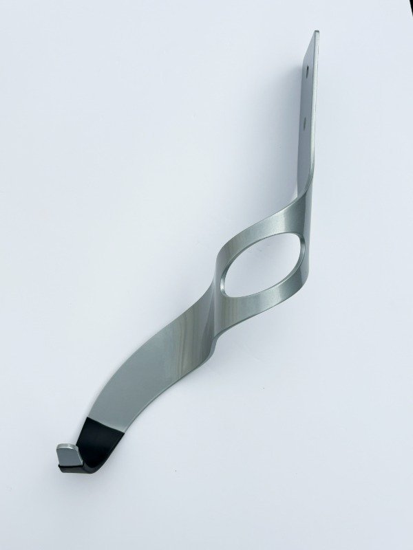 Producto - Bicicletero de Pared de Hierro - Diseño y Resistencia - Color: Gris inoxidable - 0