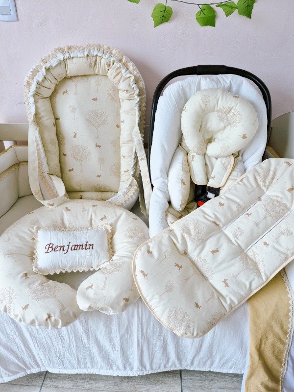 Producto - Set XL conejitos beige con manteca