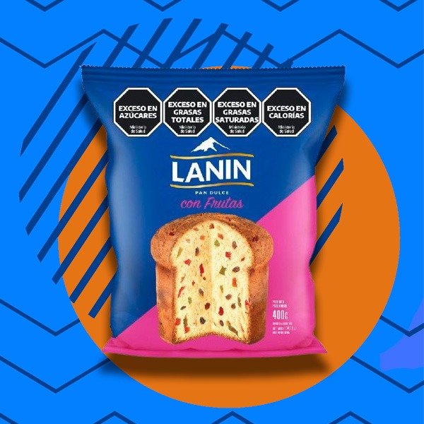 Producto - LC PAN DULCE LANIN CHIPS - FRUTAS X 400GRS