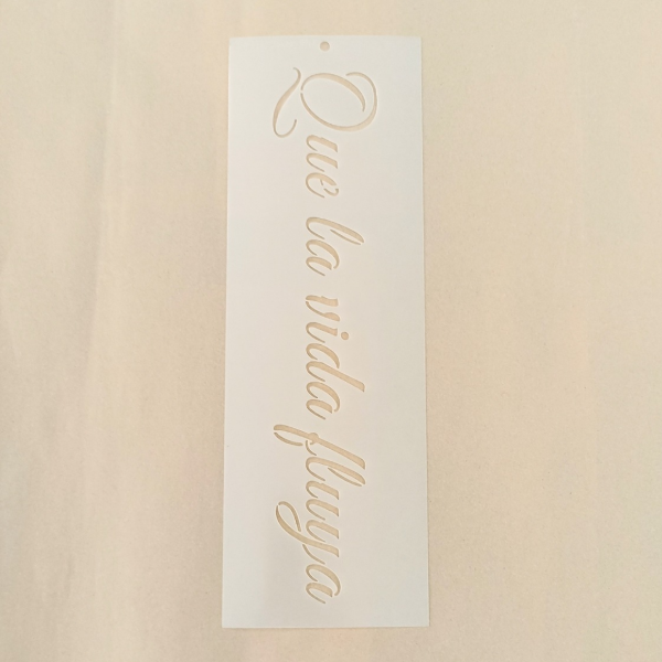 Producto - Stencil 30x10 Que la vida fluya