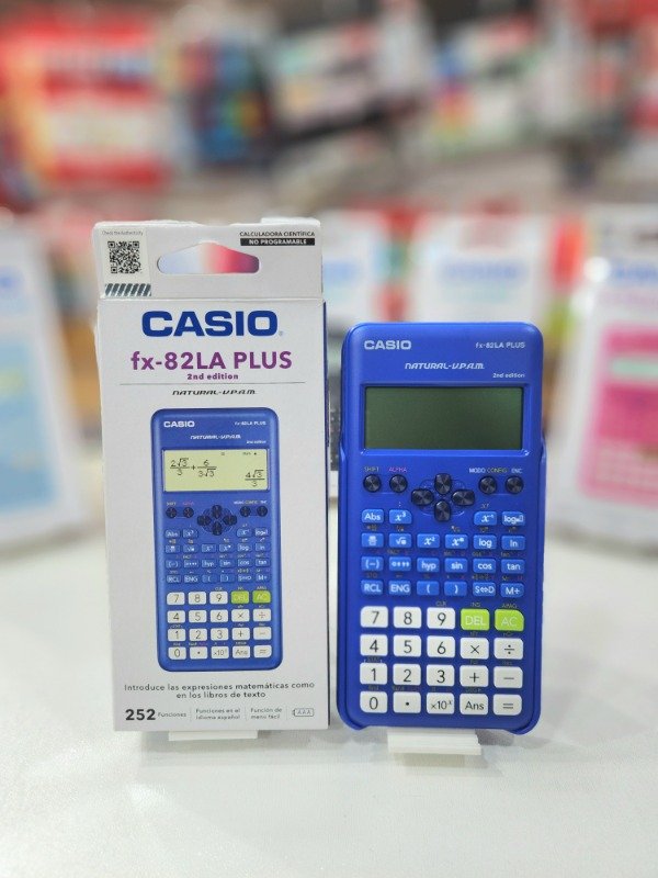 Producto - Casio Fx-82LA AZUL Plus 252 funciones