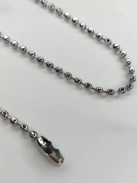 Producto - Cadenita microesferas Acero Quirúrgico