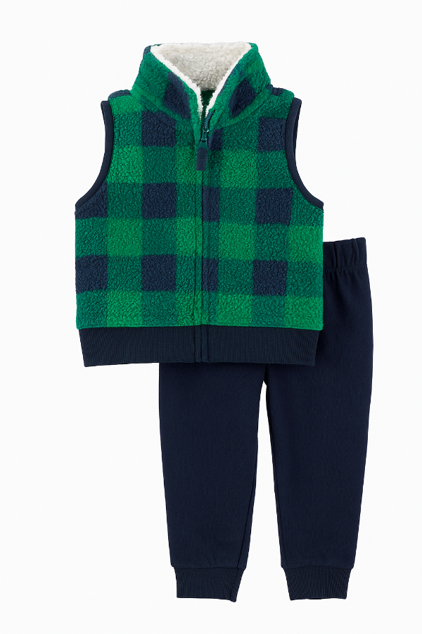 Producto - Conjunto chaleco polar + pantalón algodón 73