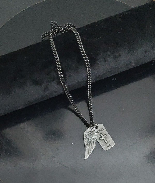 Producto - Collar Ala con Medalla Cruz Protect 60 cm