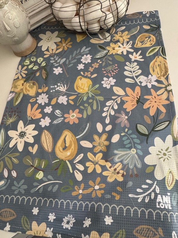Producto - Repasador Lemon gris celeste