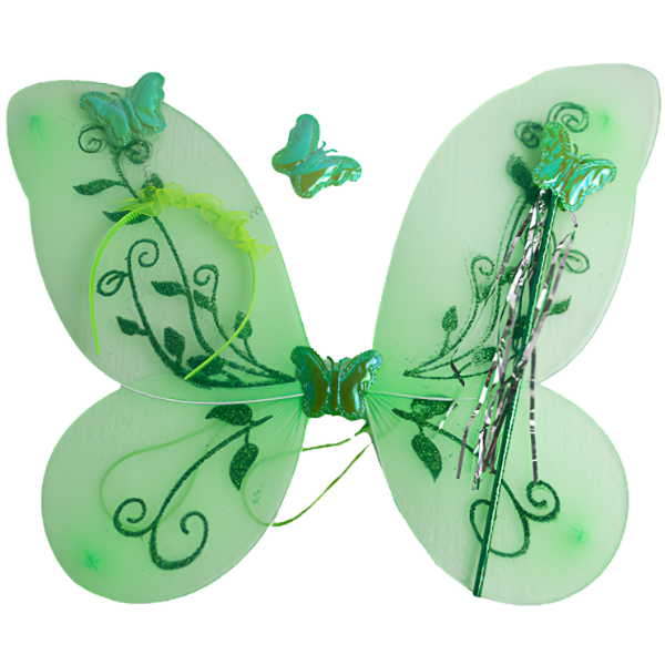 Producto - Set alas   mariposa por color  con varita , vincha - 2