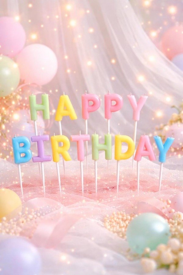 Producto - VELAS "HAPPY BIRTHDAY" PASTEL