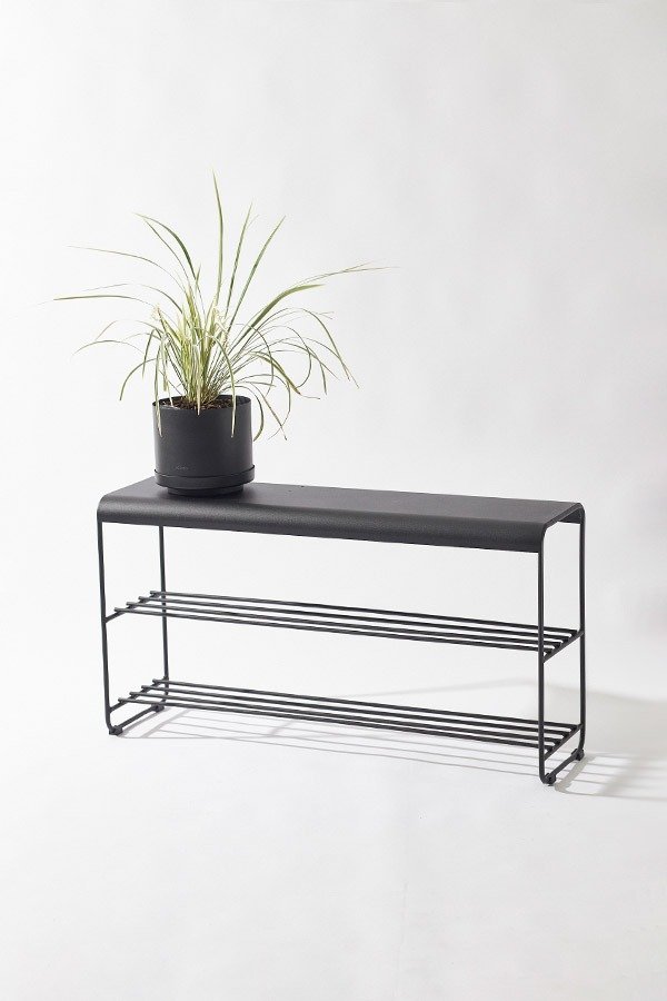 Producto - Banco Henkan large con maceta Negro