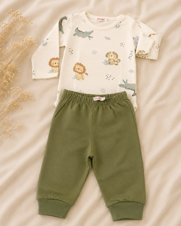 Producto - CONJUNTO BODY Y BABUCHA ALGODON - 1