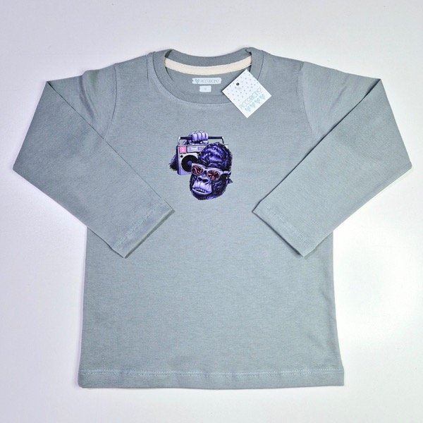 Producto - Remera jersey gris gorila
