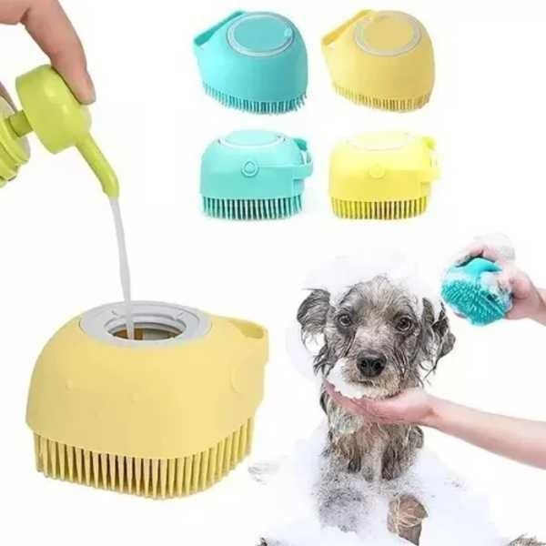 Producto - CEPILLO PARA PERRO DISPENSER  DOS EN UNO