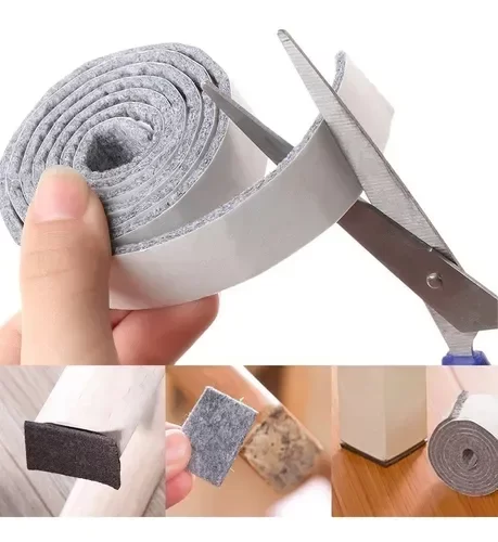 Producto - Protector Fieltro Adhesivo En Tira 2.5 Cm X 100 Cm X 2 Unidad