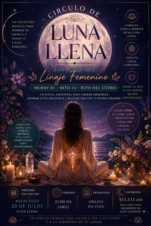 Producto - Círculo de Luna Llena - Sanación de linaje femenino