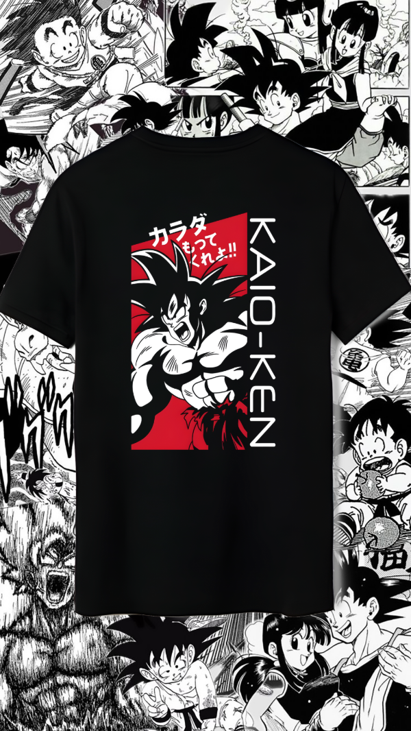 Producto - Remera Oversize Dragon Ball Z kaio ken