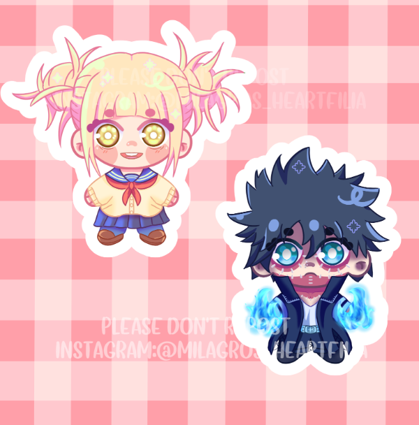 Producto - Sticker - Dabi y Toga