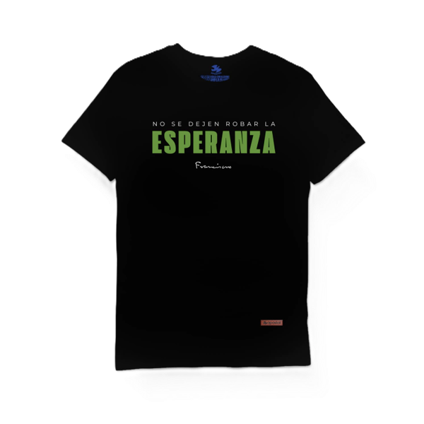 Producto - Remera Papa Francisco Esperanza Negra