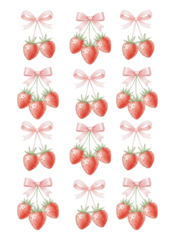 Producto - STICKERS FRUTILLA FORMA X 12