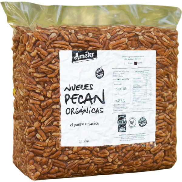 Producto - Nuez Pecan orgánica partida - por peso [El Pampa Orgánico]