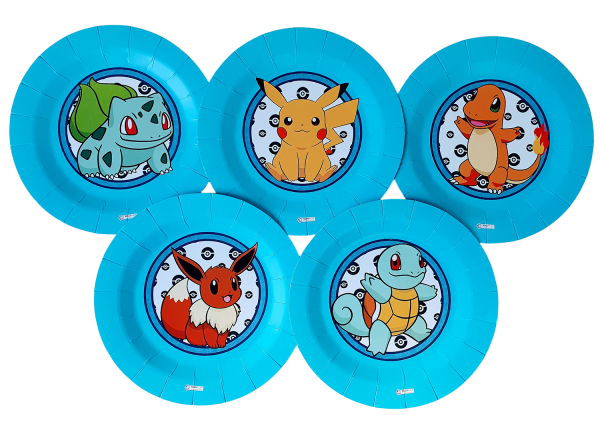 Producto - Pokemon Plato Descartables X 5 Unidades - 0