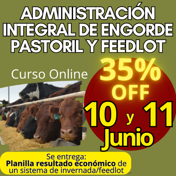 Producto - Curso Online: Administración Integral de Engorde Pastoril y Feedlot