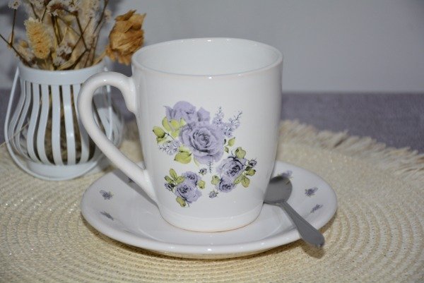Producto - SET DESAYUNO - FLORES LILAS