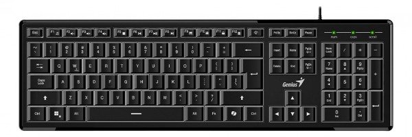 Producto - Teclado Genius Slimstar 820 Retroiluminado Black Usb