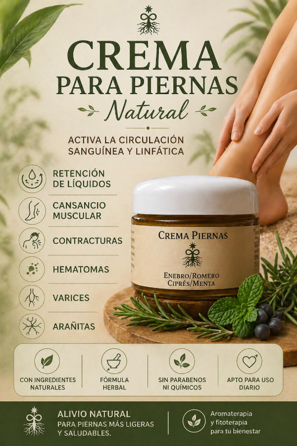 Producto - Crema de piernas enebro/cipres/romero/menta