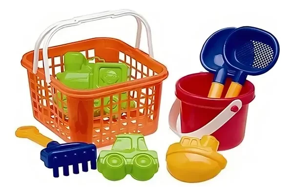 Producto - Canasta Playa Duravit Con Balde Pala Rastrillo Y Moldes 532