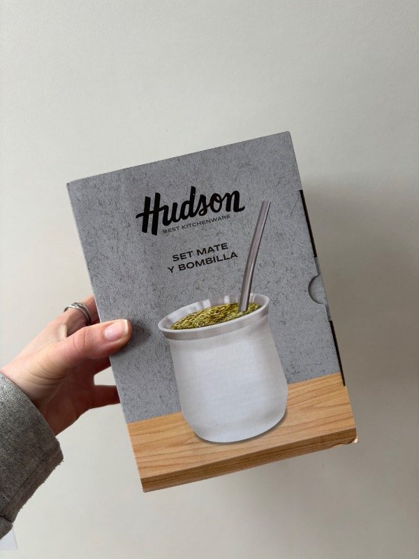 Producto - Mate Hudson blanco en caja - 1