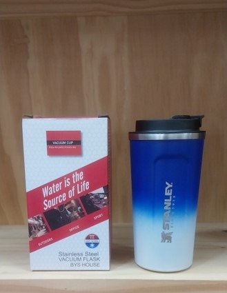 Producto - Vaso térmico coffee azul y blanco