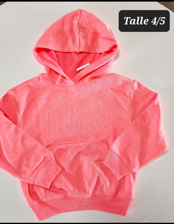 Producto - Buzo con friza gap talle 4/5 coral