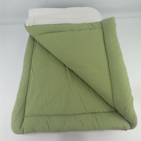 Producto - Pillow Reversible Verde Musgo / Blanco