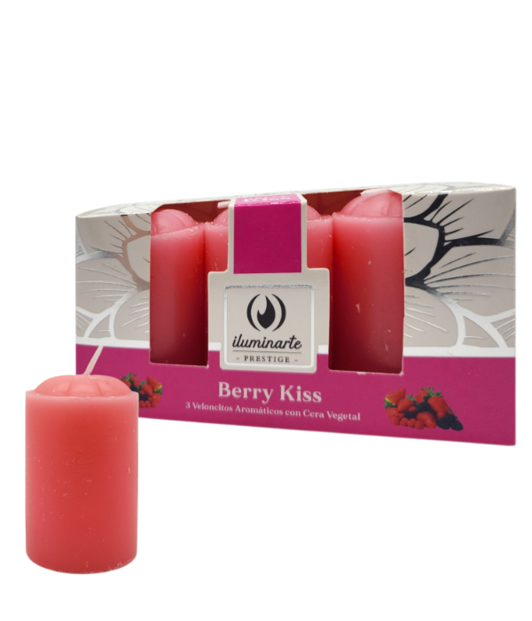 Producto - Veloncitos Vintage Aromáticos Iluminarte En Caja X3 - Berry Kiss