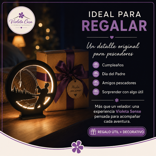 Producto - Velador Pescador con Violeta Sense - 3
