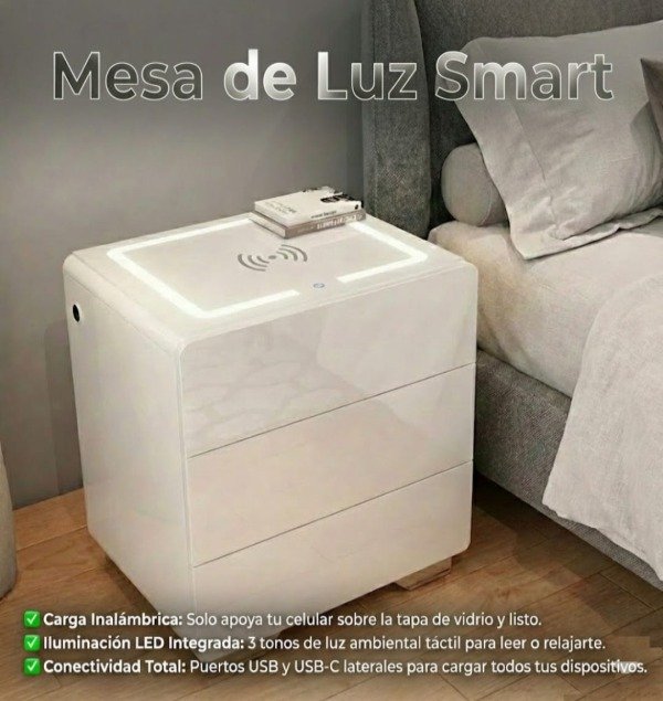 Producto - mesa de luz smart inteligente