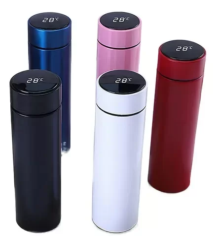 Producto - Botella termo con medidor digital de temperatura LED