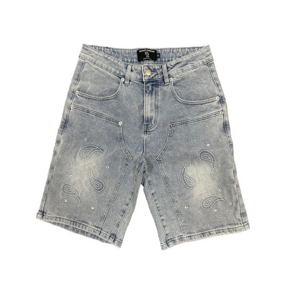 Producto - Paisley Denim Blue Shorts