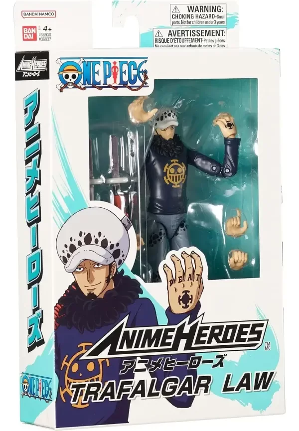 Producto - Trafalgar Law - ONE PIECE Anime Heroes (BANDAI) c/articulación - 4