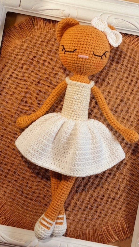 Producto - Lele, Osita de Patitas Largas Blanca