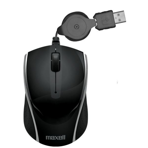 Producto - Mouse Maxell MOWRC USB CABLE RETRACTIL