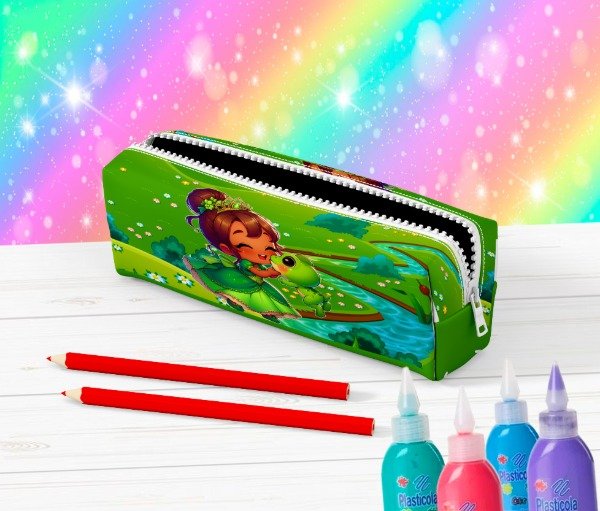 Producto - CARTUCHERA TUBO LA PRINCESA Y EL SAPO